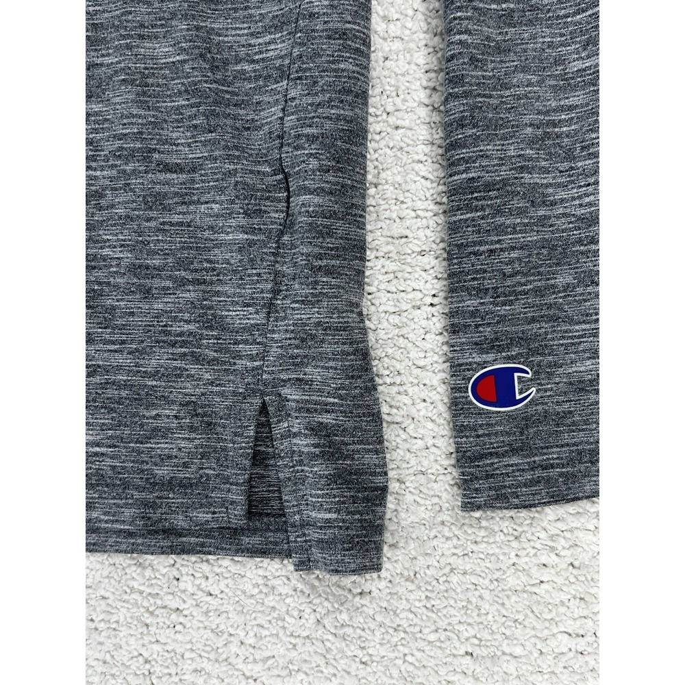 Champion Shirt Mens M Premier Lacrosse League PLL Quarter Zip Gray Long Sleeve - Picture 6 of 16